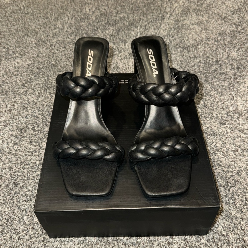 Soda Braided Heels